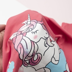 Bộ nỉ da cá Bé gái in Pony quần lé size 2/8 tuổi