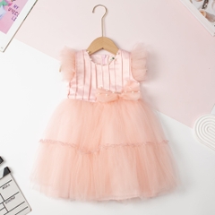 Váy công chúa xếp ly ngực 2/10T