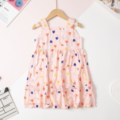 Váy cotton BG lanh SN bèo gấu viền 2/10 x24