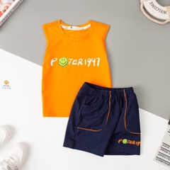 Bộ BT sát nách in mặt cười chữ POTER 2/8