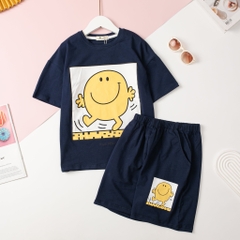 HY4 Bộ cotton ngắn tay Bé trai, bé gái size đại 8/16T