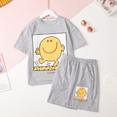 HY4 Bộ cotton ngắn tay Bé trai, bé gái size đại 8/16T