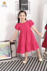 Váy thô BG kẻ tay bồng 2/10 x24