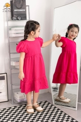 Váy thô BG kẻ tay bồng 2/10 x24