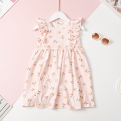 Váy cotton BG viền bèo 2/12 x24