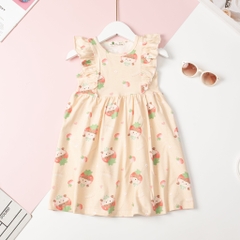 Váy cotton BG viền bèo 2/12 x24