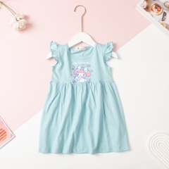 Váy cotton Bé gái cánh tiên, in hình Pony, baby three, kitty size 2/12 tuổi