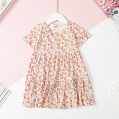 Váy cotton ngắn tay họa tiết 2/10 x24