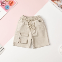 Quần vải dài kẻ caro BG, BT kaki sooc 2 túi ốp 1 bên 10/16 x24