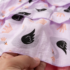 Bộ quần áo cotton TE BG đũi sát nách quần thô 2/12 x24