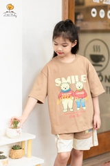 Bộ cotton cao cấp BT, BG in Smile 4/12 x24