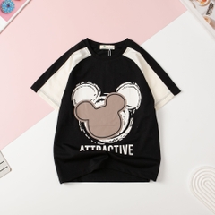 Áo cotton TE phối tay nhiều hình 6/14 x24 H430