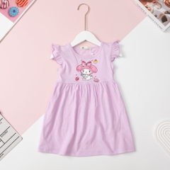 H421 Váy cotton cánh tiên in hình size 2/10T