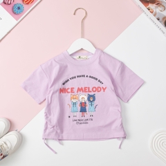 Áo cotton BG ngắn tay rút dây hông 4/12 x24