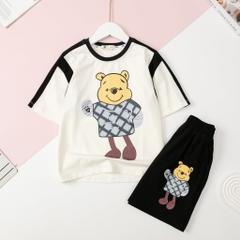 Bộ cotton ngắn tay Bé trai phối size 4/14T x24