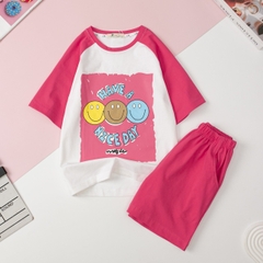 H447 Bộ cotton Bé gái tay giáp lăng size 4/12T