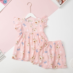 Bộ quần áo cotton TE lanh BG cúc ngực cánh tiên 10/14 x24