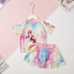 H444 Bộ bơi Bé gái kèm chân váy size 3/10T