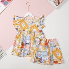 Bộ lanh BG cúc ngực cánh tiên 2/8