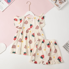 Bộ quần áo cotton TE lanh BG cúc ngực cánh tiên 10/14 x24