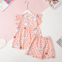 Bộ quần áo cotton TE lanh BG cúc ngực cánh tiên 10/14 x24