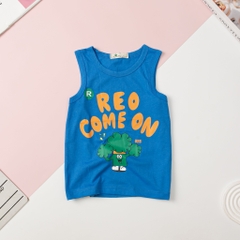 H463 Áo cotton Bé trai sát nách in hình size 2/8T x24