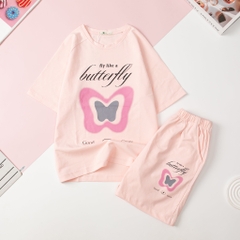 Bộ cotton BG ngắn tay phối ráp lăng 8/16 x24 H459