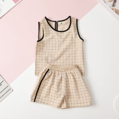 Bộ cotton BT sát nách có lé 1/7