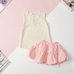 Bộ BG áo sát nách kèm chân váy nơ 2/10