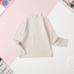 T401 Áo cổ 3 phân cotton trẻ em vải dày size đại 8/16T