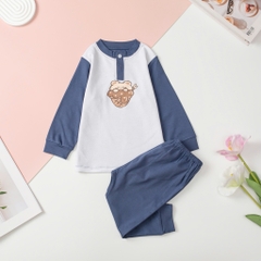 T405 Bộ sơ sinh thu đông trơn màu size 6/36m