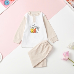 T405 Bộ sơ sinh thu đông trơn size 6/36 tháng