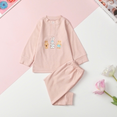 T405 Bộ sơ sinh thu đông trơn size 6/36 tháng