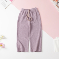 Quần Bé gái thu đông nhung tăm, ống suông size 4/14T