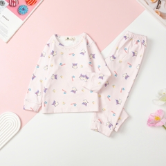 Bộ Bé gái nỉ bông hình họa tiết size 3/10T x24