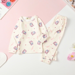 Bộ Bé gái nỉ bông hình họa tiết size 3/10T x24