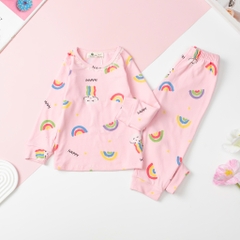 Bộ Bé gái nỉ bông hình họa tiết size 3/10T x24