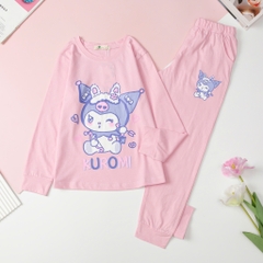 T416 Bộ Bé gái cotton thu đông size 8/16T