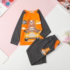 T422 Bộ thu đông Bé trai tay giáp lăng size 4/10T