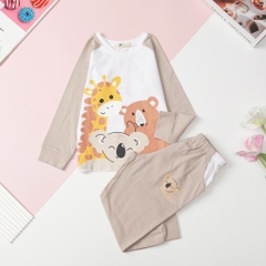 T422 Bộ thu đông Bé trai tay giáp lăng size 4/10T