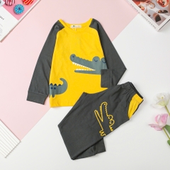 T422 Bộ thu đông Bé trai tay giáp lăng size 4/10T