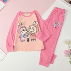 T416 Bộ Bé gái cotton thu đông size 8/16T
