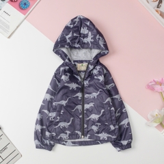 Áo gió trẻ em 2 lớp, hình họa tiết size 6/10 tuổi