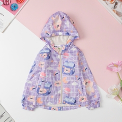 Áo gió trẻ em 2 lớp, hình họa tiết size 6/10 tuổi