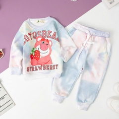 Bộ Bé gái nỉ bông vải loang size 2/10 tuổi
