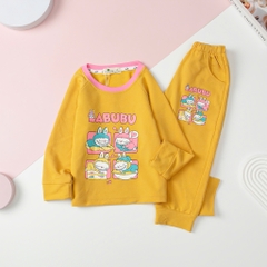 Bộ cotton thu đông BG in Labulu 2/10