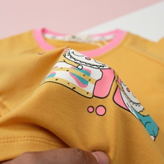 Bộ cotton thu đông BG in Labulu 2/10