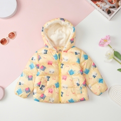 Áo phao Bé gái LITIBABY trần bông hình họa tiết size 2/10T