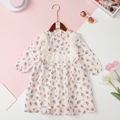 Váy ren ngực dài tay 1/8