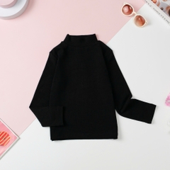 T427 Áo Bé trai, Bé gái cotton dày cổ lọ, 3 phân size 4/8 tuổi
